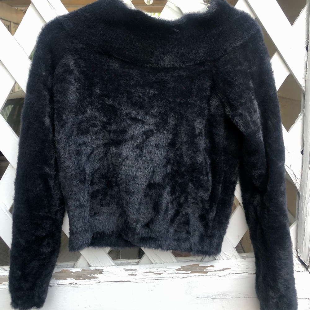 Forever 21 Over the Shoulder Furry Long Sleeve